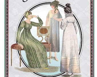 Fig Leaf Patterns® 235, size 8-18,  Dress with Companion Shift, 1807-1818