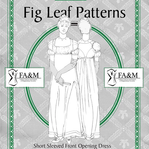 Fig Leaf Patterns® 220: c.1810 Evening Dress, sizes 8-18