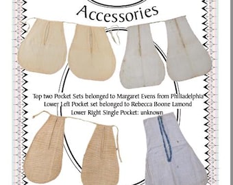 Fig Leaf Patterns® Accessories A-2001 Four Pockets, 1790-1830s