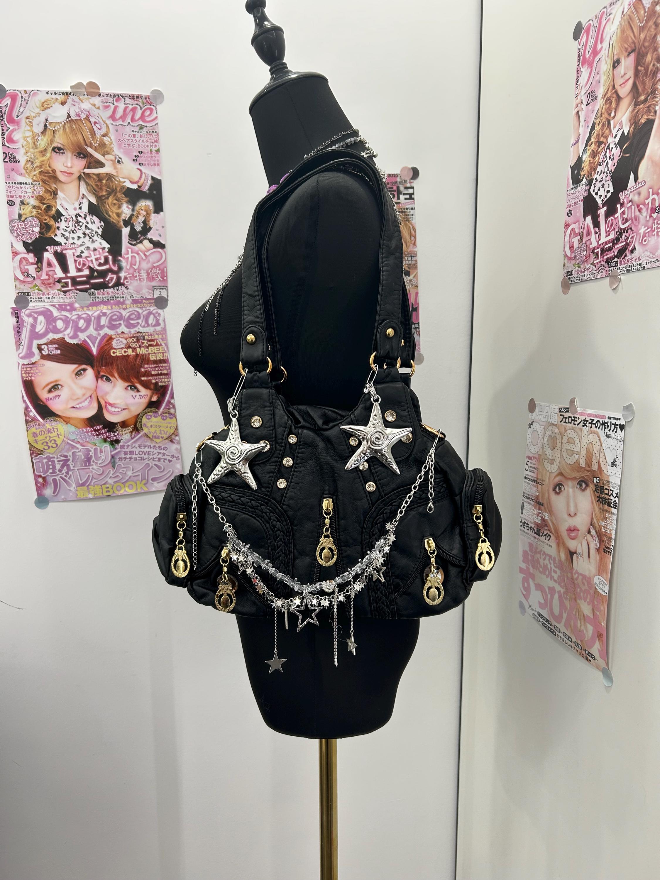 新品未使用 美品 綺麗 y2k ハンドバッグ アクセサリーポーチ 青 ゴールド Y2k handbag large - Etsy 日本