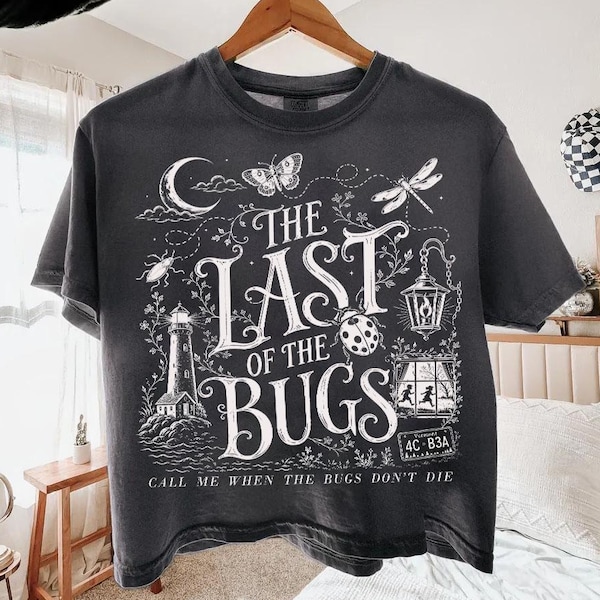 Comfort Colors® Boxy The Last Of The Bugs Crop Top, Folk Music Graphic Tee, Indie Fan Shirt, Music Lover Gift