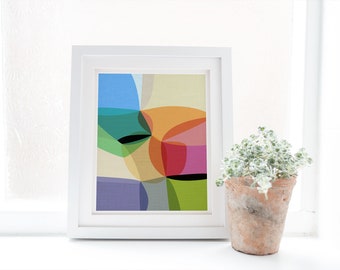 Colorful Abstract Shapes Art Print