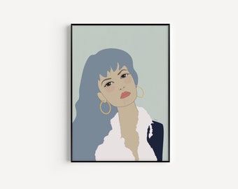 Selena Quintanilla Illustration Art Print