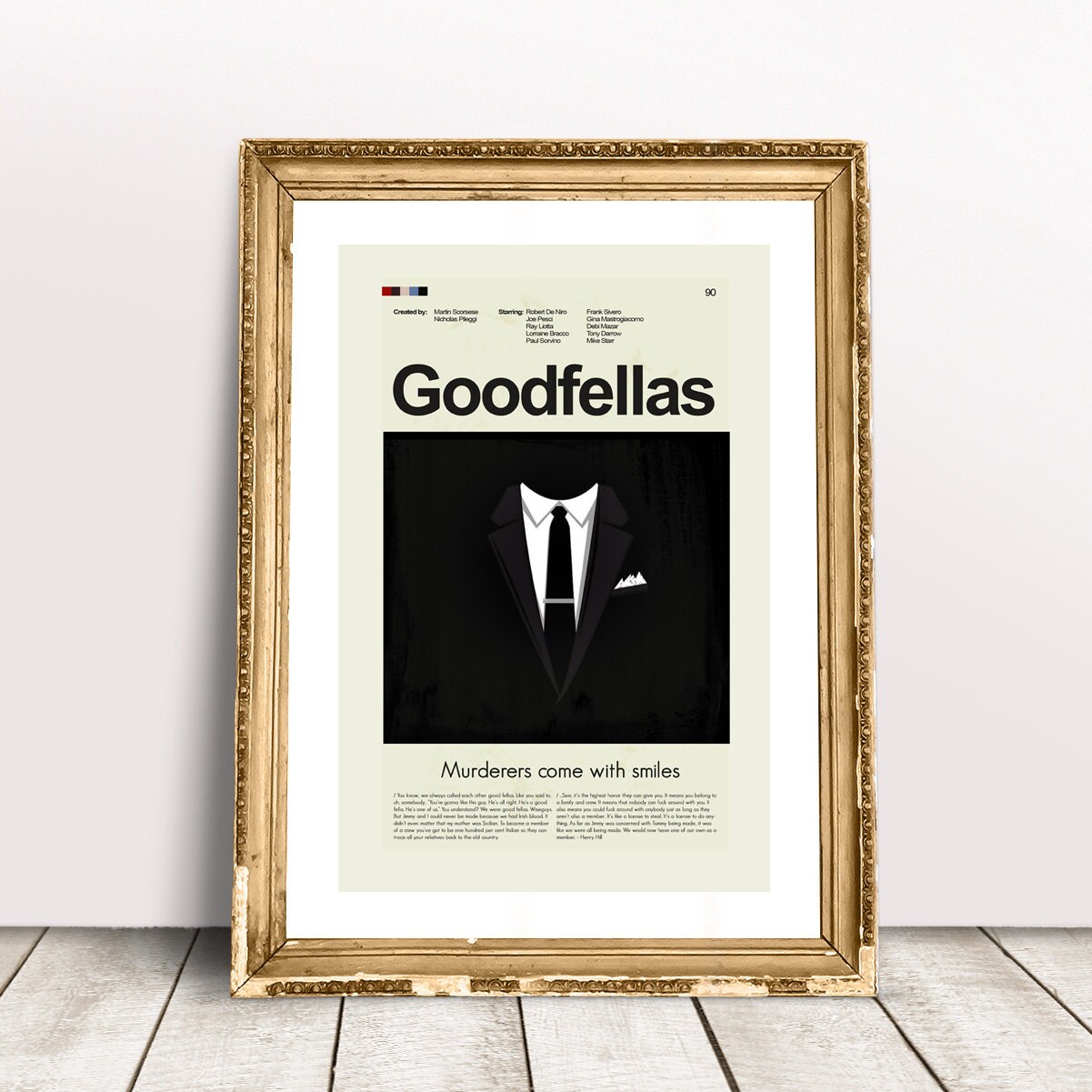 Goodfellas Mid-Century Modern Inspired Print | Etsy