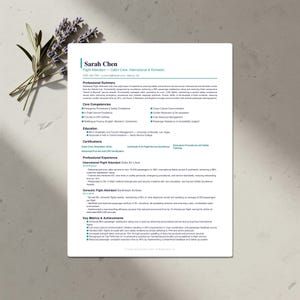 Aviation Resume Template Bundle | ATS-Friendly CV, Cover Letter & References | Word, Google Docs, Canva | US Letter and A4 | Download
