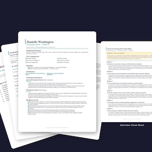Pacote de Modelos de Currículo para Administração em Saúde | Currículo para Administração em Saúde + Carta de Apresentação + Preparação para Entrevista | Editável em DOCX + PDF + Canva