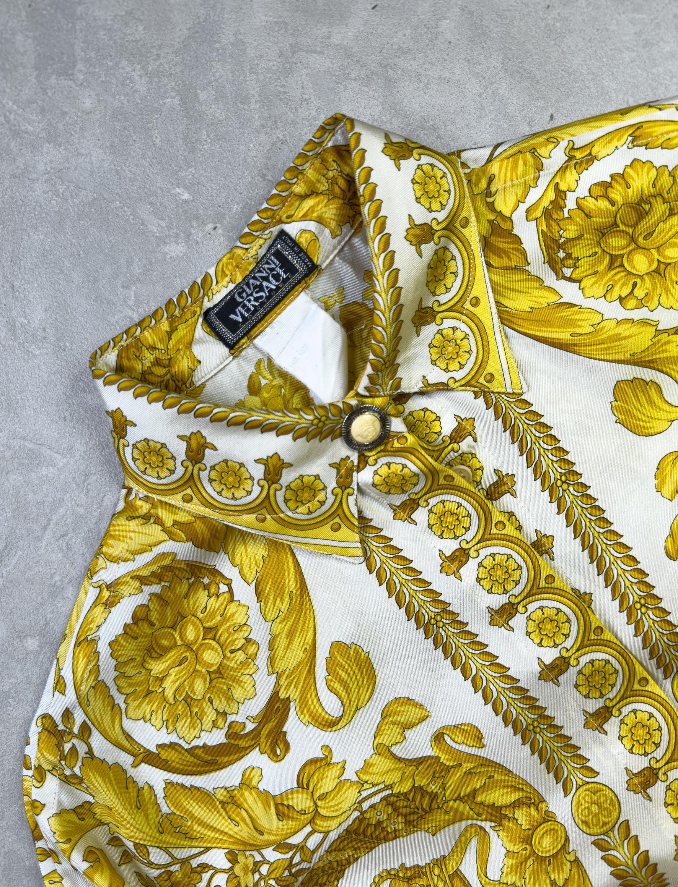 Vintage Versace Silk Shirt - Etsy