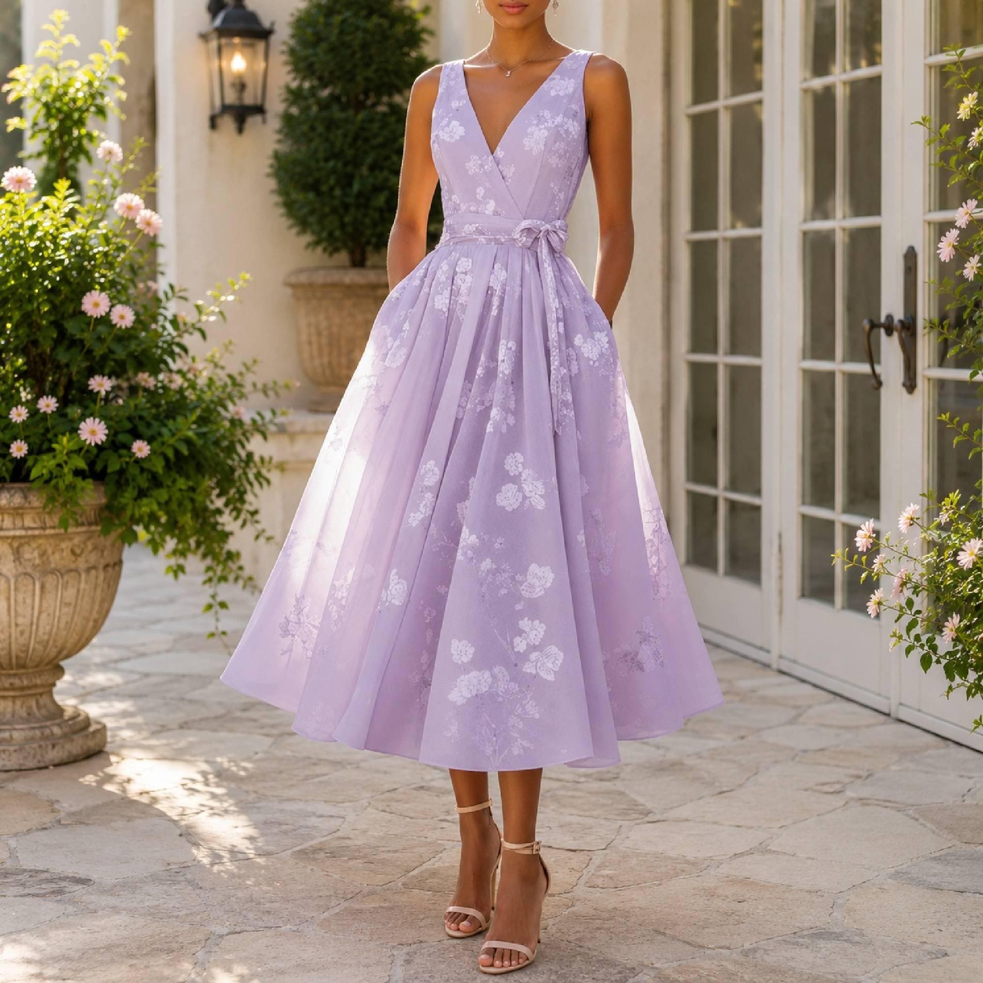 dark purple plus size bridesmaid dresses A Line Wholesale with Deep V Neck Ruffles Sleeves Size:Extra Extra Large 135 cmUS 14 c-love Merimi one-shoulder metallic jacquard-knit