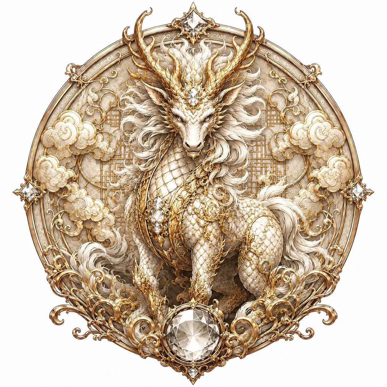 Kirin Drawing - Etsy