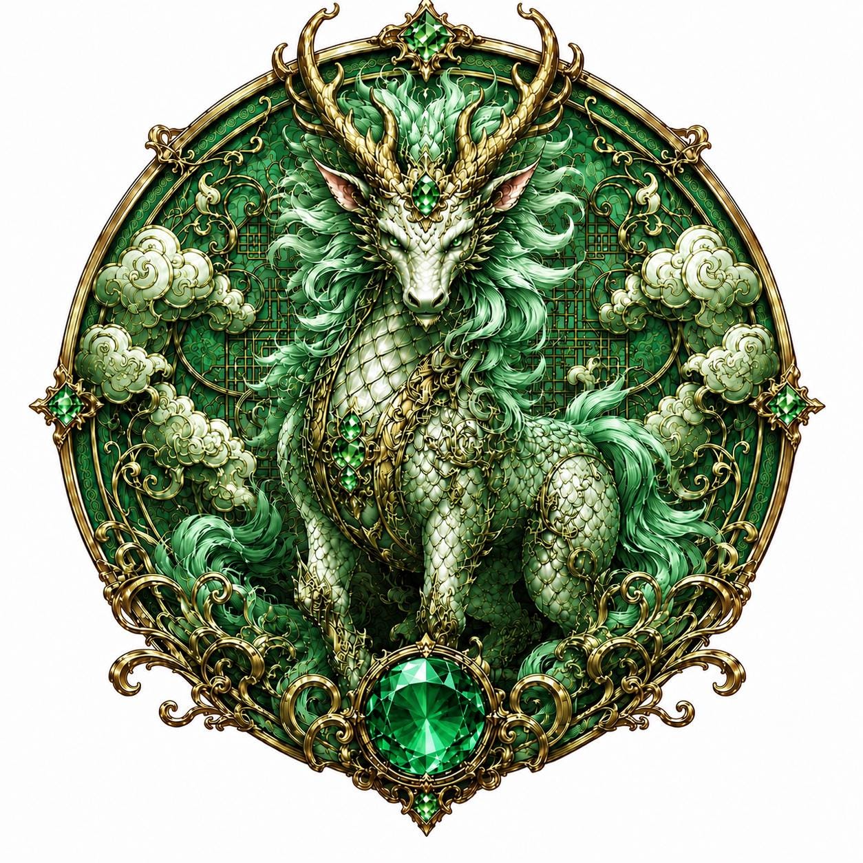 Kirin Drawing - Etsy