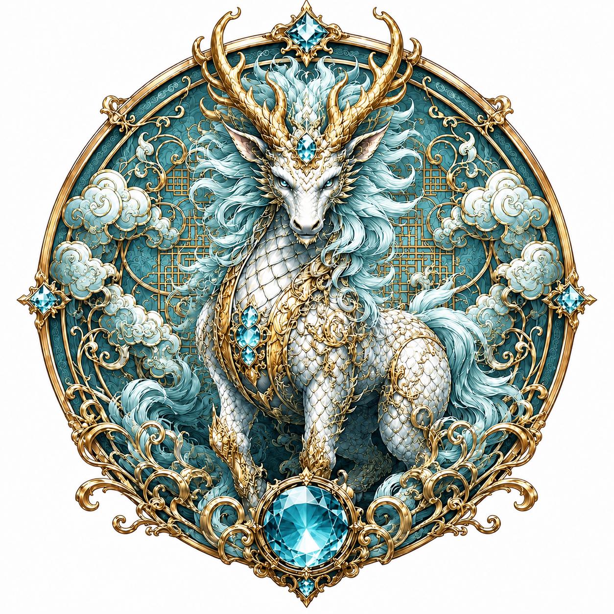 Kirin Drawing - Etsy