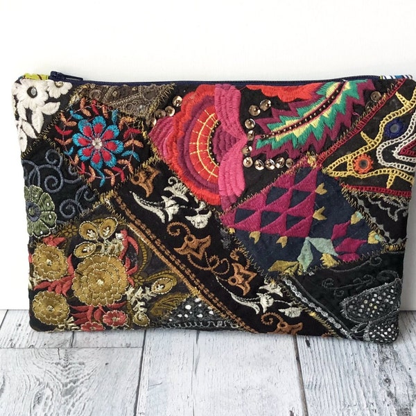 Ethnic Clutch, Embroidered Clutch, Handcrafted Women Clutch, Evening Clutch,Boho Purse, Wallet, Bohemian Pouch, Clutch,Gift Idea