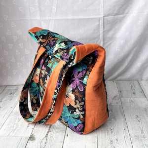 Women's Tote Bag, Work Tote Bag, Shoulder Bag, Tote, Travel Tote Bag, Lap Top Tote Bag, Tote Bag With Pockets, Bag Handmade, Zipper Tote bag