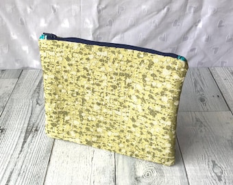 Flache Make-up Beutel, Make-up Tasche, einzigartige handgemachte Kosmetiktasche, Federmäppchen, Reise-Beutel, Mutter Geschenk, Make-up Veranstalter