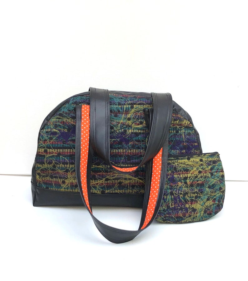 Duffle Bag, Art Duffel Bag, Shoulder Bag, Small Travel Bag, Purse