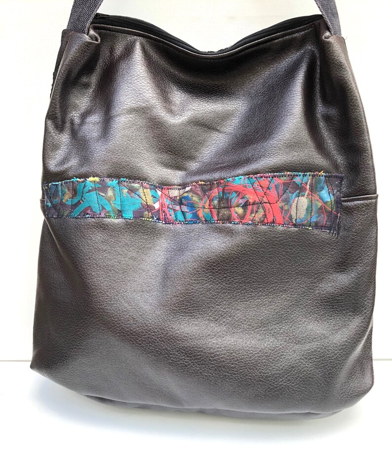 Textile Art Shoulder Bag, Handbag, Travel Bag, Eco Friendly Bag, Carry on Bag, Fabric Shoulder