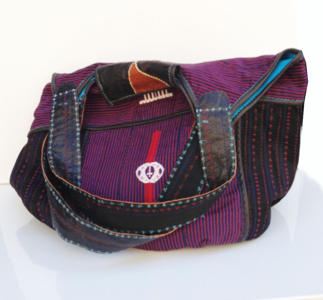 Shoulder Bag With Leather Straps, Tote Bag, Work Bag, Travel Bag