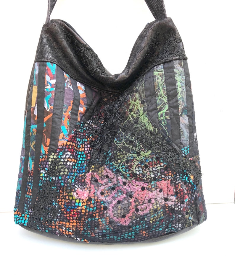 Textile Art Shoulder Bag Handbag Travel Bag Eco Friendly Etsy