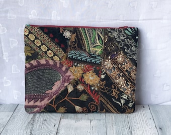 Ethnic Clutch, Embroidered Clutch, Handcrafted Women Bag, Evening Clutch, Boho Purse,  Hippie Bag, Gift Idea For Her, Everyday Purse.