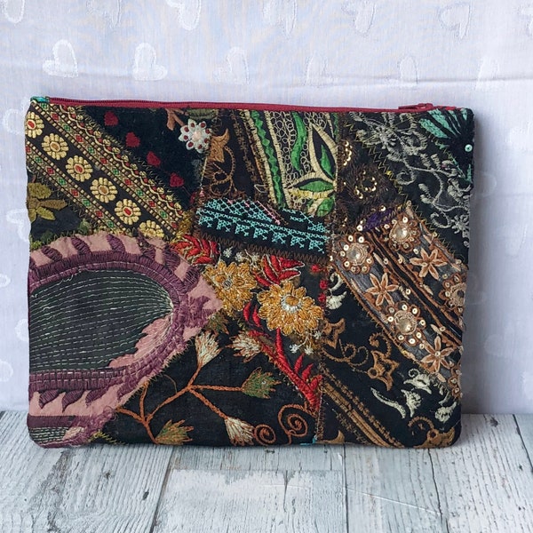 Ethnic Clutch, Embroidered Clutch, Handcrafted Women Bag, Evening Clutch, Boho Purse,  Hippie Bag, Gift Idea For Her, Everyday Purse.