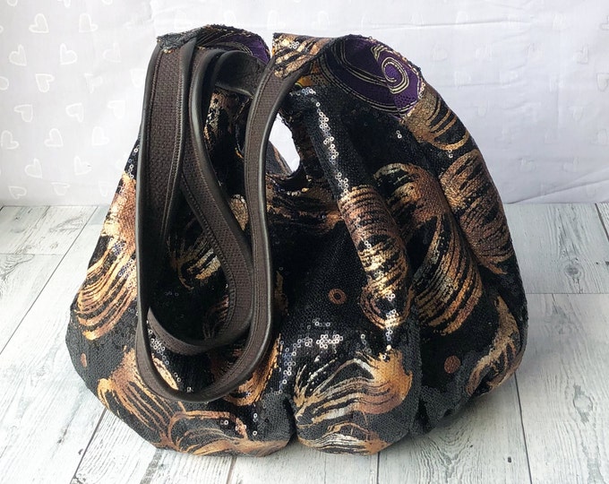 Colorful Sequin Embroidered Tote Bag