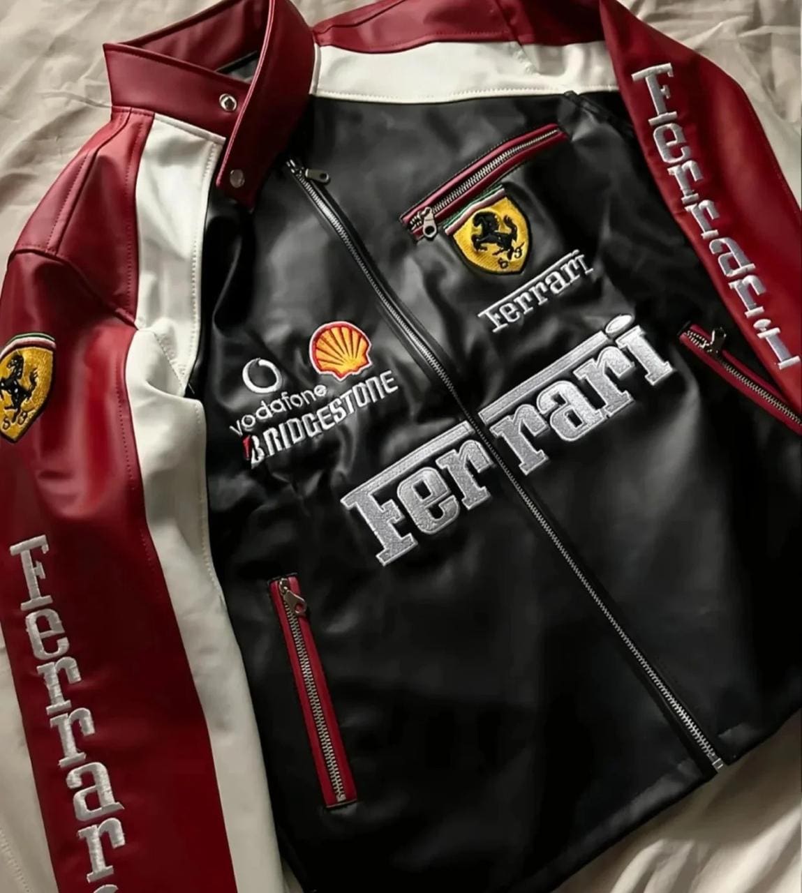 Leather ferrari jacket - Etsy 日本