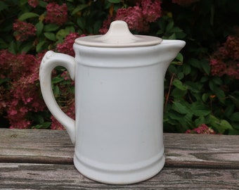 White Ironstone Milk Pitcher Heavy Duty Pottery Vase with   Etsy 日本