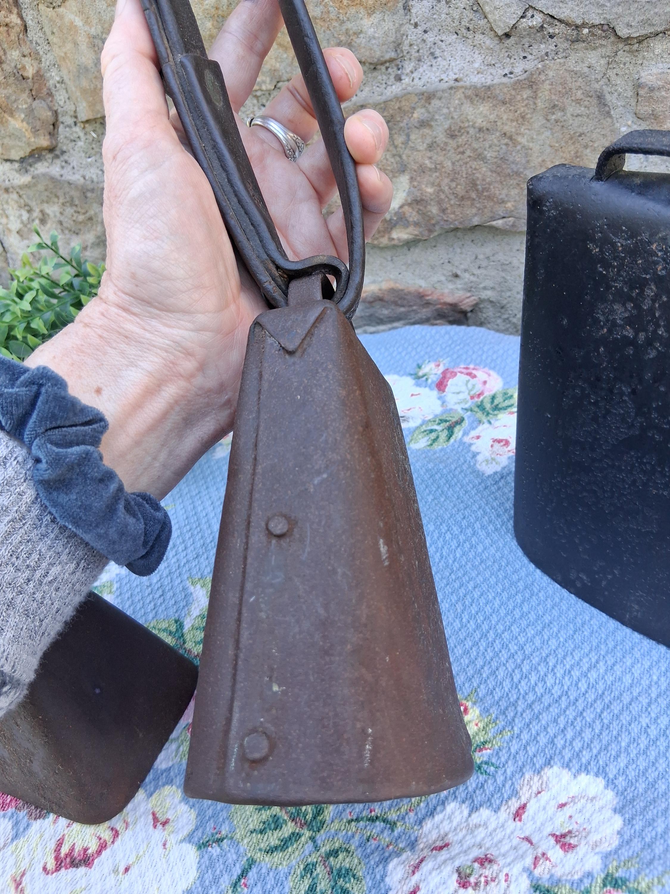 Square Rusted Cowbell One Antique Metal Cow Bell Rustic Cowbell Modern Farmhouse Decor - Etsy
