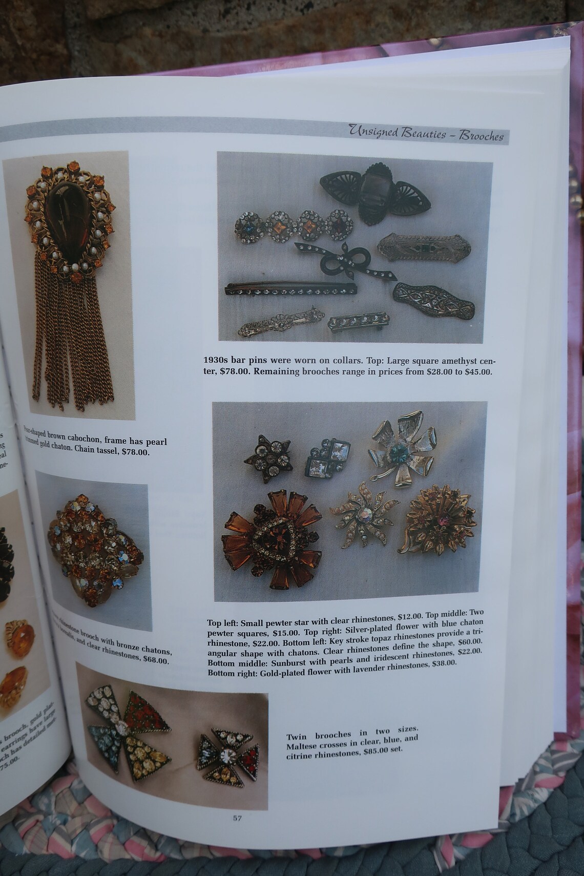 Unsigned Beauties of Costume Jewelry Book by Marcia Etsy
