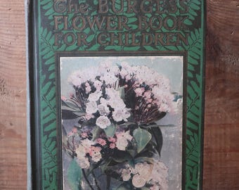 Antique "Burgess Flower Book for Children" First Edition, 1923