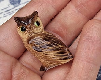 Vintage Hagen Renaker Owl Figurine Miniature Bird