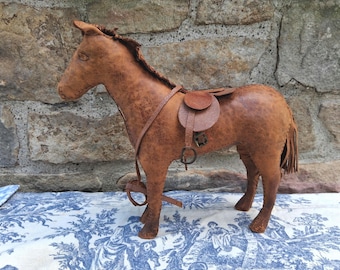 Edith Reynolds Leather Horse Toy Made in England