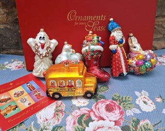 Christopher Radko Glass “Ornaments for Every Season” in Presentation Box Christmas Decoration