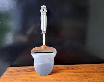 Sterling Silver Georg Jensen Cheese Slicer "Acorn" Pattern