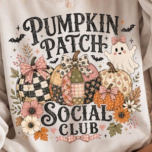 Retro Pumpkin Patch Png, Patchwork Pumpkin Png, Trendy Fall Sublimation, Vintage Autumn Png, Pattern Farm Fresh Pumpkin, Digital Download