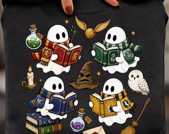 Wizard Ghost Png, Fantastic Ghost Shirt, Wizard World Png, Halloween Ghost Tshirt, Magic Graphic Shirt, Digital Download