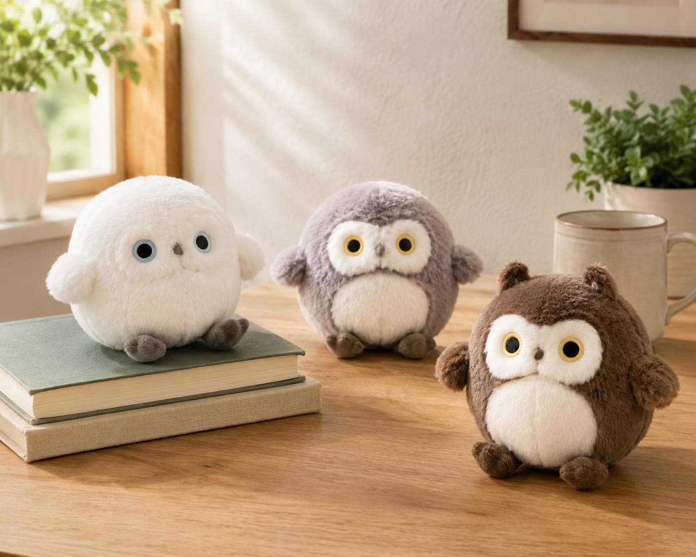 10cm Owl Plush Toy, Soft Stuffed Owl, Bird Plushie, Cozy Room Decor