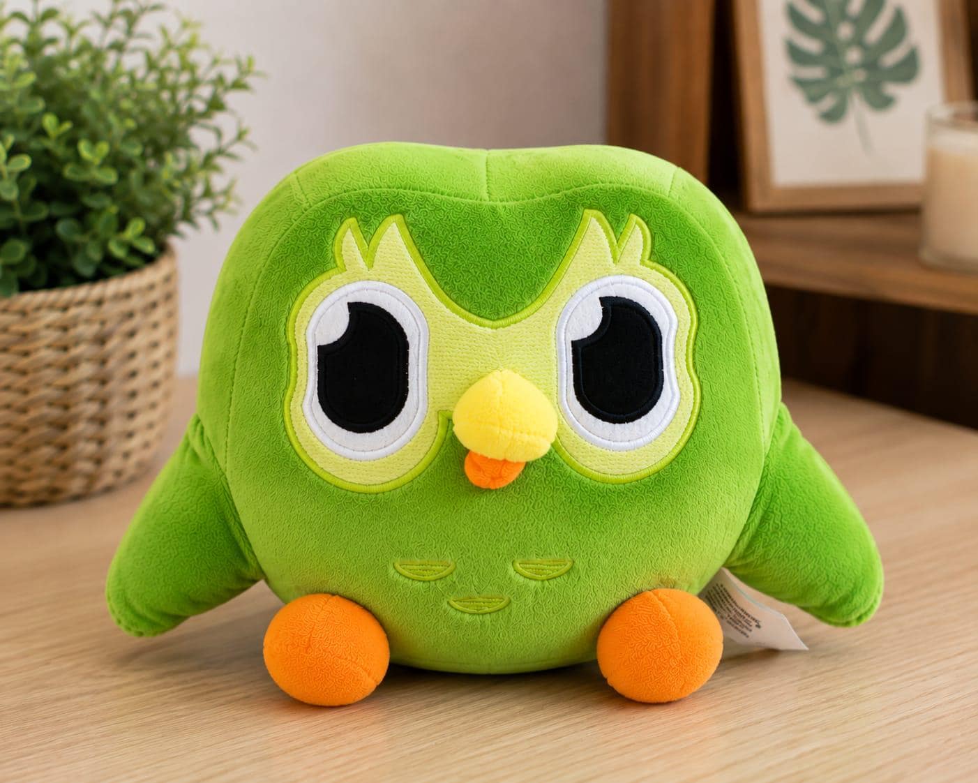 Green Owl Plush Toy – Soft Stuffed Animal – Gift for Kids & Owl Lovers – Home