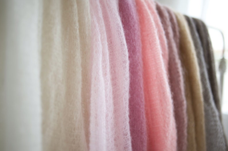 Newborn Mohair Wrap Newborn Baby Wrap Stretch Knit Newborn Etsy