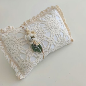 RTS Newborn pillow Newborn posing prop Newborn photography prop Newborn posing pillow Posing pillow newborn prop Beige tan mini pillow