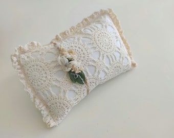 RTS Newborn pillow Newborn posing prop Newborn photography prop Newborn posing pillow Posing pillow newborn prop Beige tan mini pillow