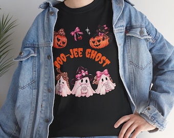 Boo-Jee Ghosts Tee | Pink Halloween Ghosts, Pumpkin Cats, Spooky Cute