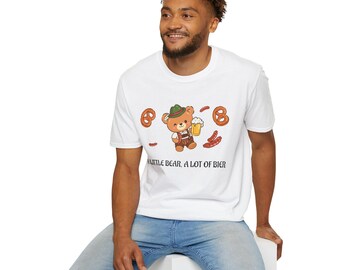 Happy Bear with Pretzels and Sausage T-Shirt | Bavarian Beer Festival Tee