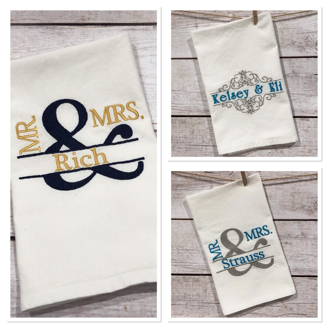 Personalized Kitchen Towel Gift Set Etsy
