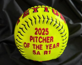 Custom Embroidered Softballs