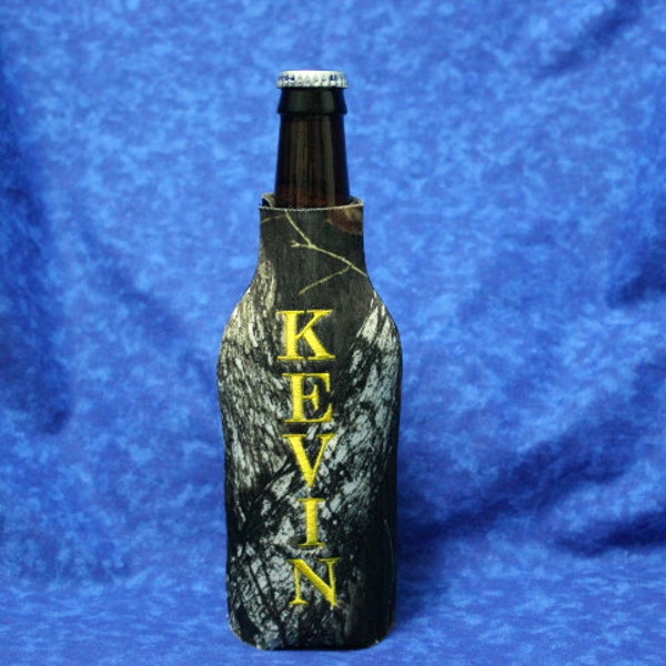 Camo  and Solid Long-neck Insulated  Foam Cooler for 12oz Size Bottle