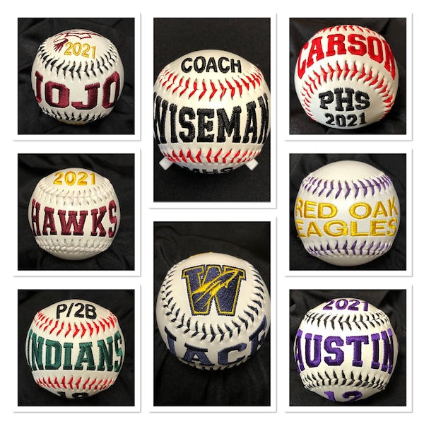 Custom Embroidered Baseballs