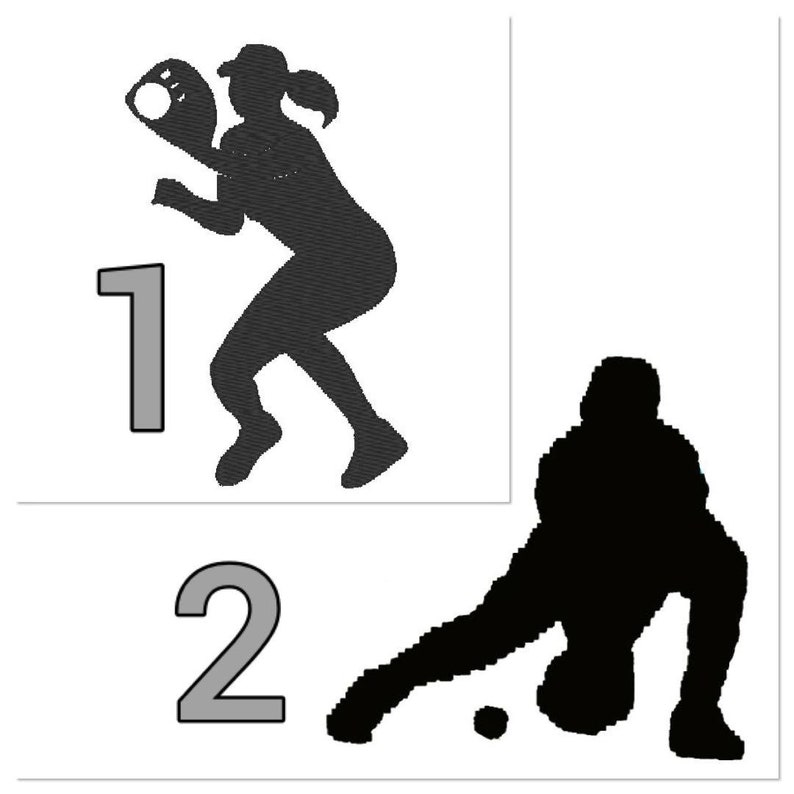 Custom Embroidered Softballs Etsy