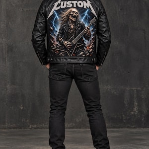 Metallica Leather Jacket - Etsy