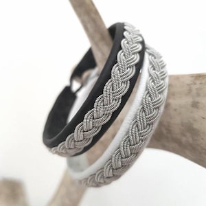 Lapland Sami Bracelet, Reindeer leather, Custom made